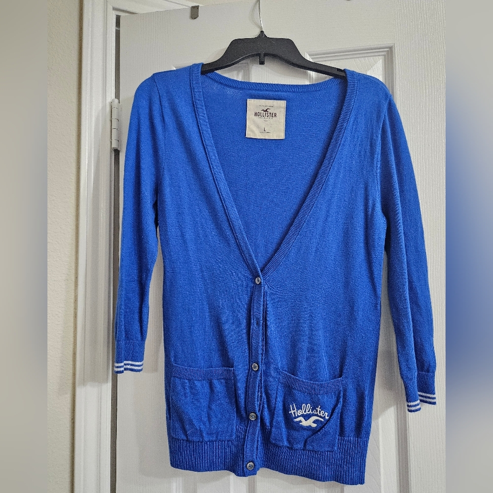 Hollister Blue Cardigan